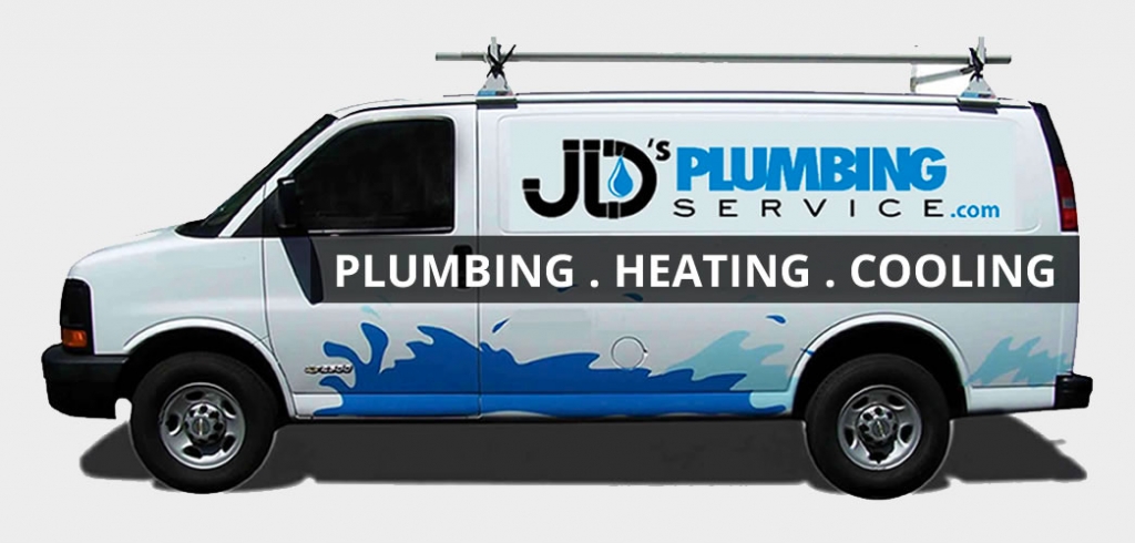 JD's Plumbing, Heating, and cooling service van