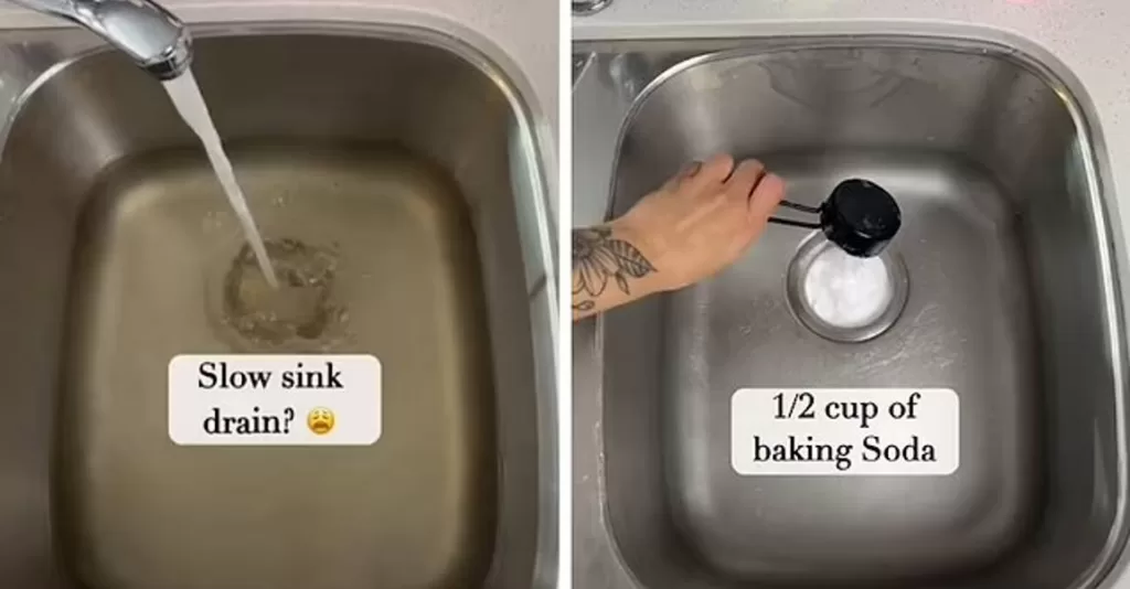 baking soda and vinegar to clear drain clogs